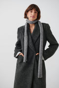 Knitted choker scarf - Antracite mel