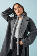 Knitted choker scarf - High risk red