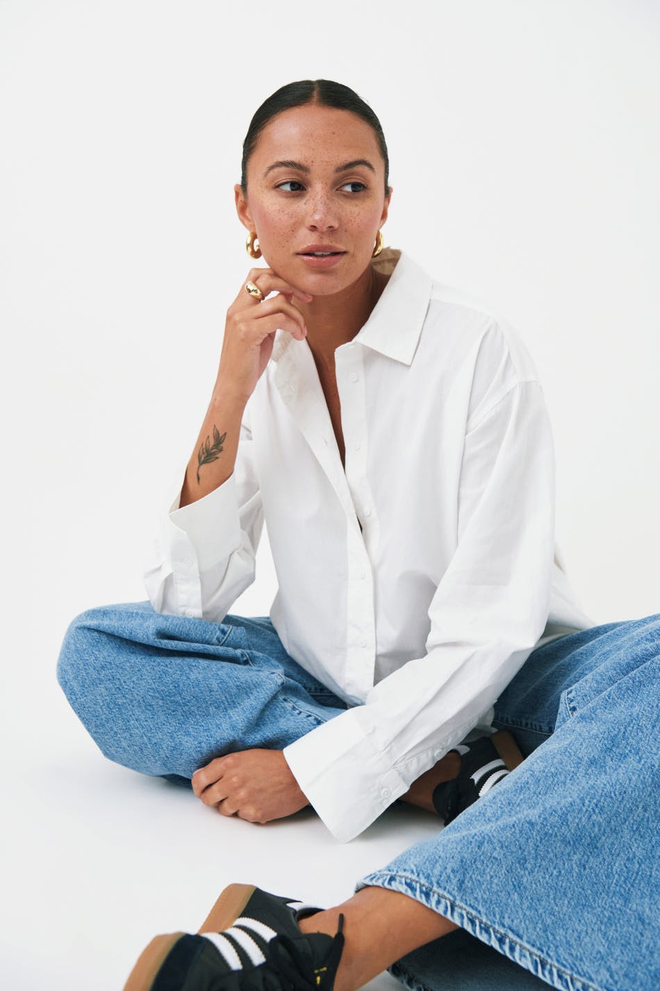 Poplin shirt - Blanc