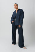 Poplin shirt - Blue/white
