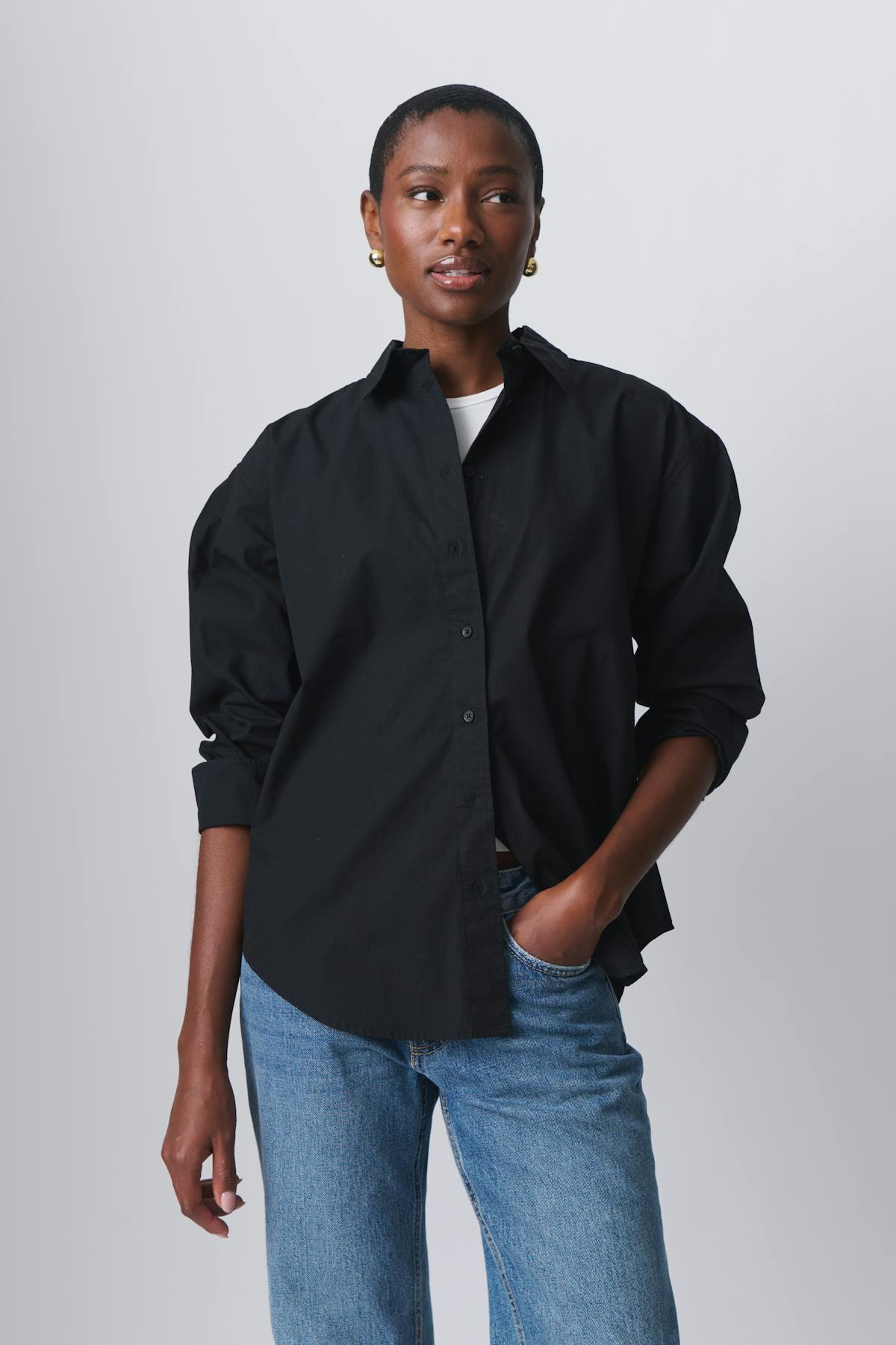 Poplin shirt - Blanc