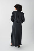 Viscose maxi skirt - Offblack
