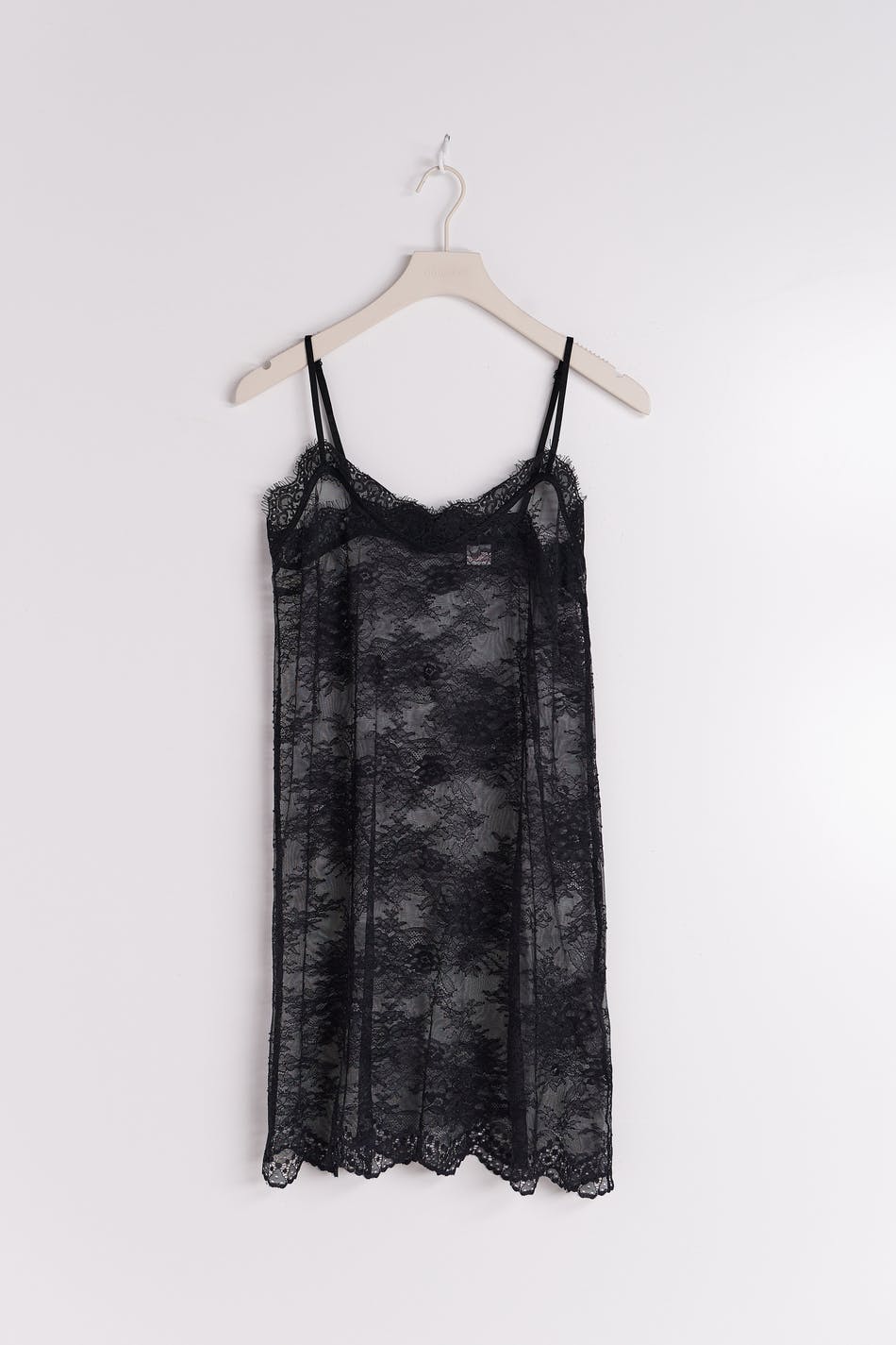 Lace night dress - Noir