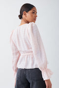 Peplum blouse - Rose