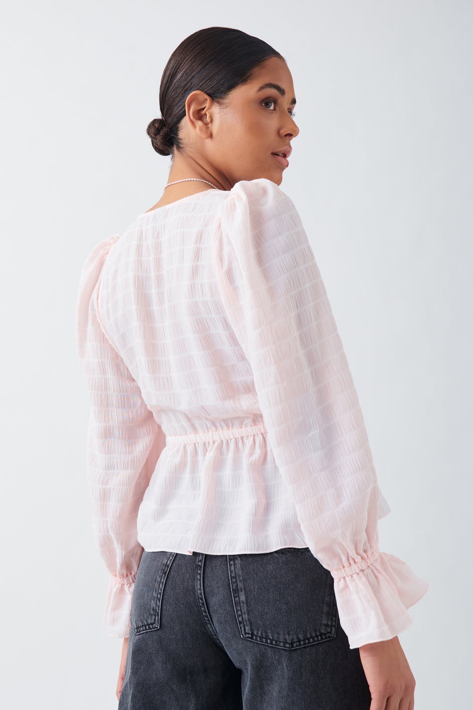 Peplum blouse - Rose