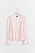 Peplum blouse - Rose