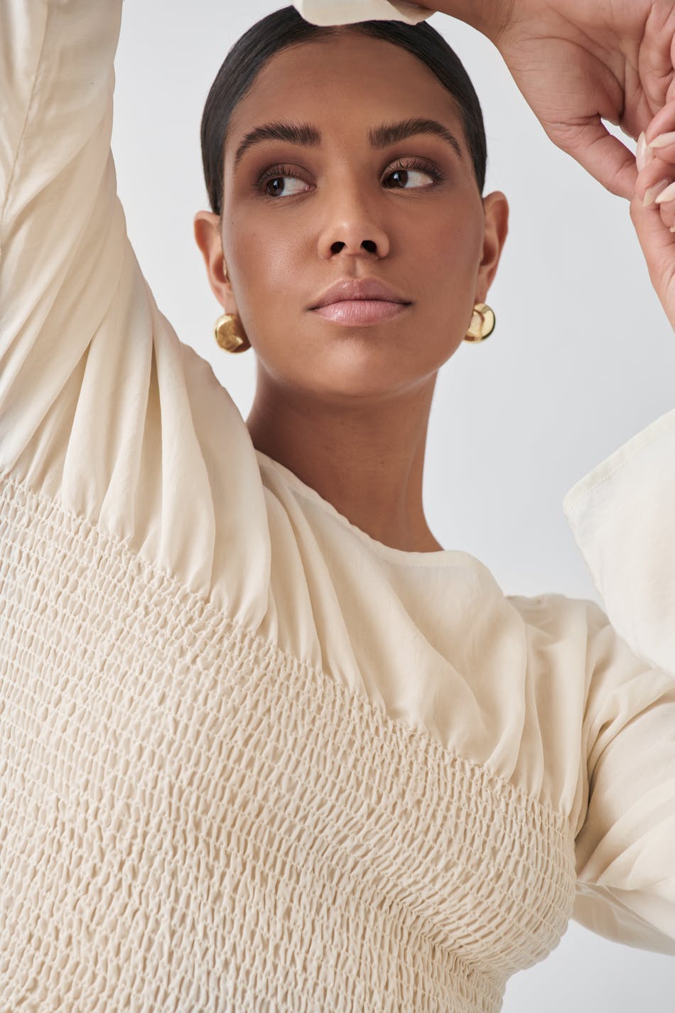 Puff sleeve blouse - Creme