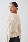 Puff sleeve blouse - Creme