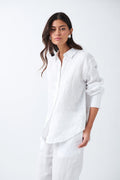 linen shirt - Blanc