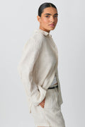 linen shirt - Bleu marine