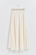 Wide maxi skirt - Crème