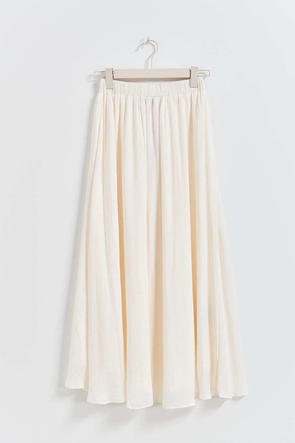 Wide maxi skirt - Crème