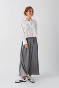 Wide maxi skirt - Noir