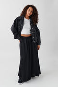 Wide maxi skirt - Crème