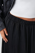 Wide maxi skirt - Noir