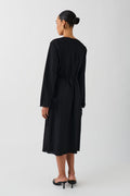 Midi wrap dress - Noir
