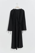 Midi wrap dress - Noir