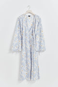 Midi wrap dress - Soft flower aop