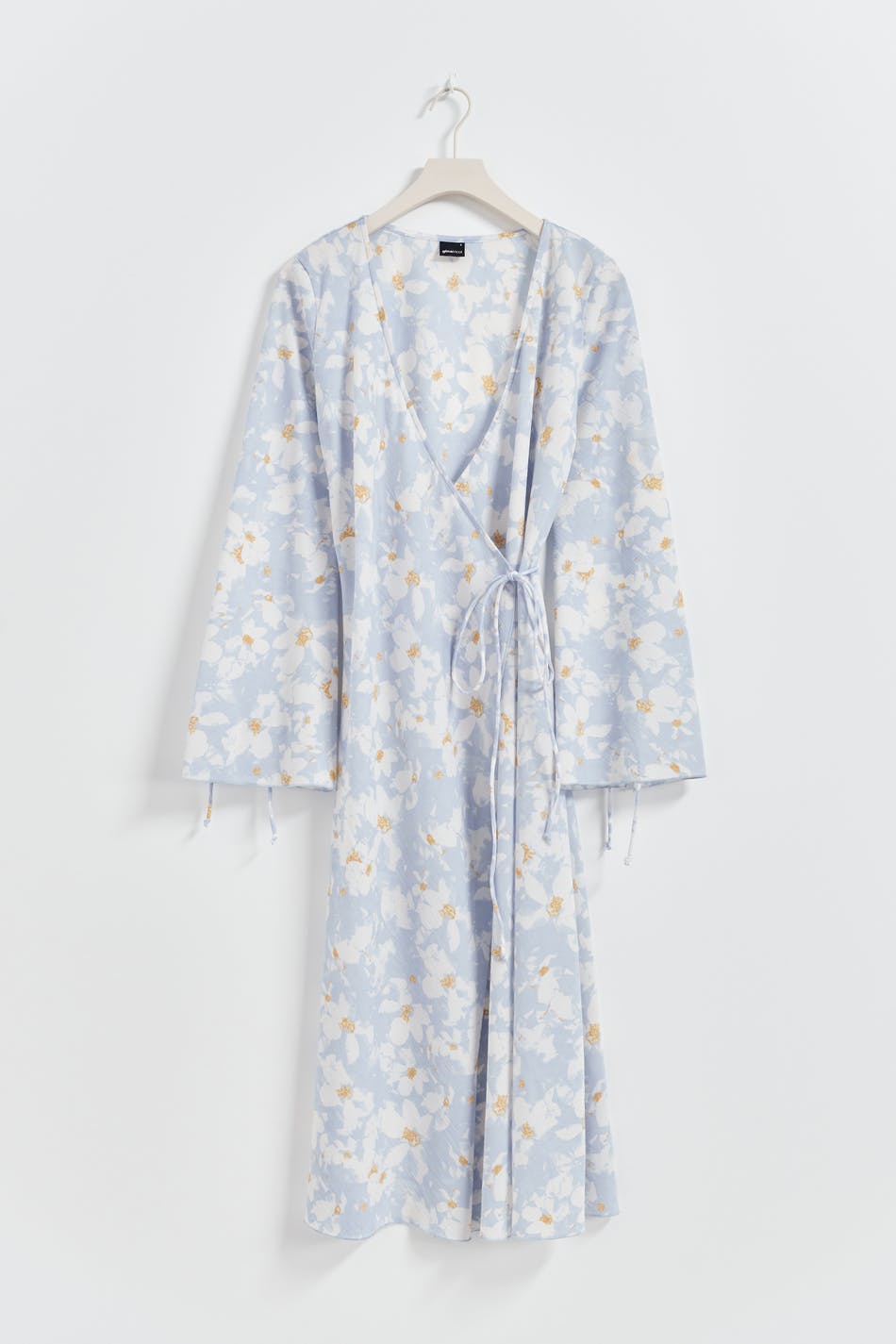 Midi wrap dress - Soft flower aop