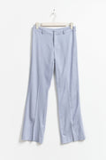 linen blend trousers - Noir