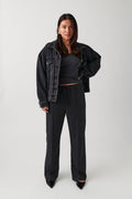 Suit jogger trousers - Dk grey melange