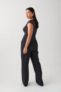 Suit jogger trousers - Dk grey melange