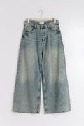 Slouchy wide jeans - Tinted blue