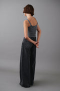 Slouchy wide jeans - Tinted blue