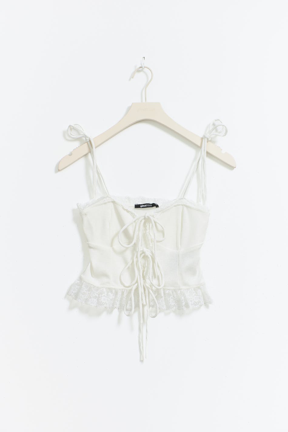 Lace singlet - Blanc cassé