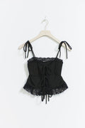 Lace singlet - Noir