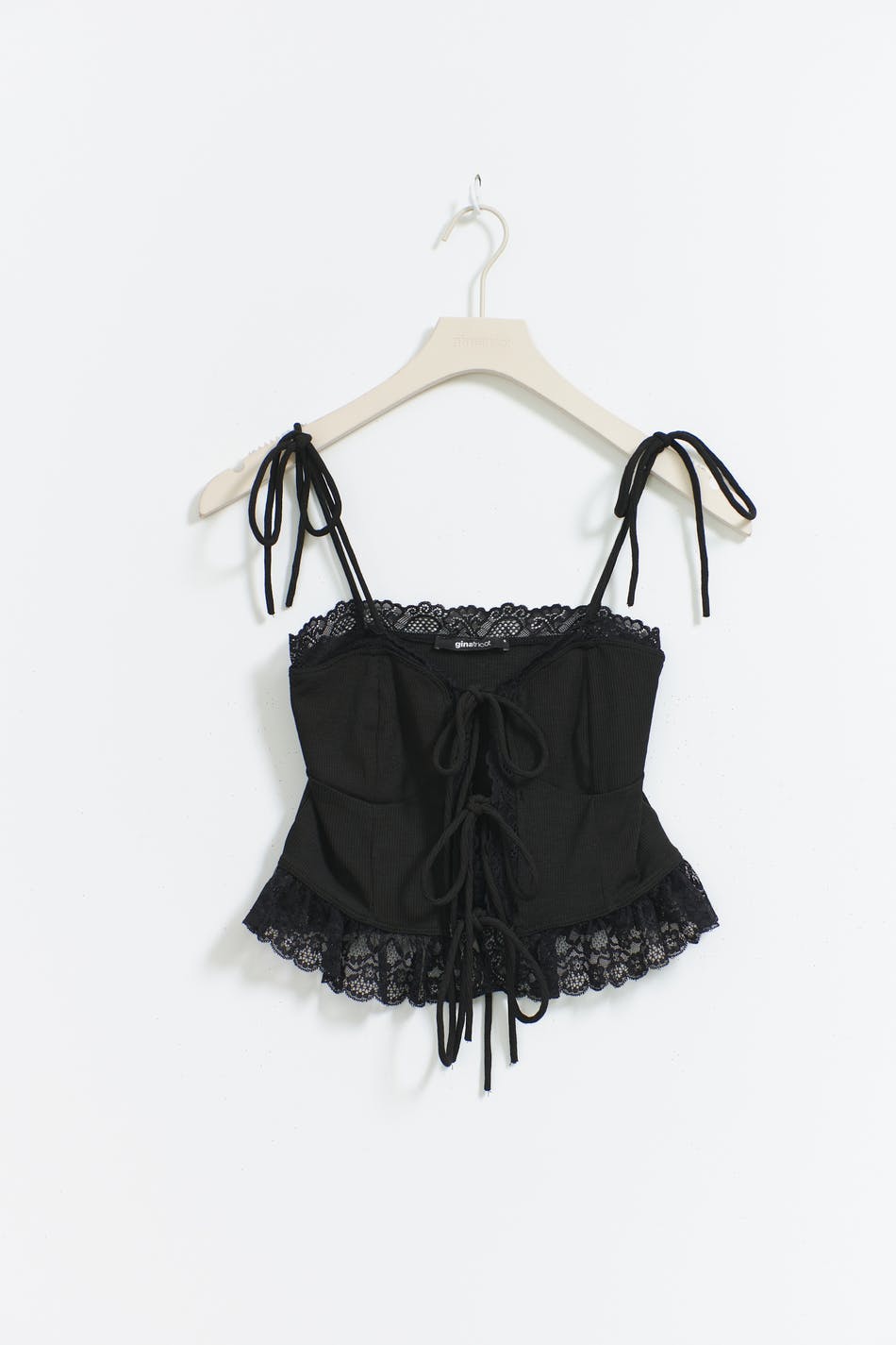 Lace singlet - Noir