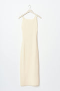 Knitted strap dress - Knit white