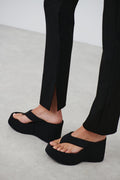 Slim slit trousers - Noir