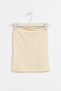 knitted tube top - Knit white