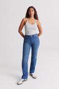 Mid straight jeans - Offblack