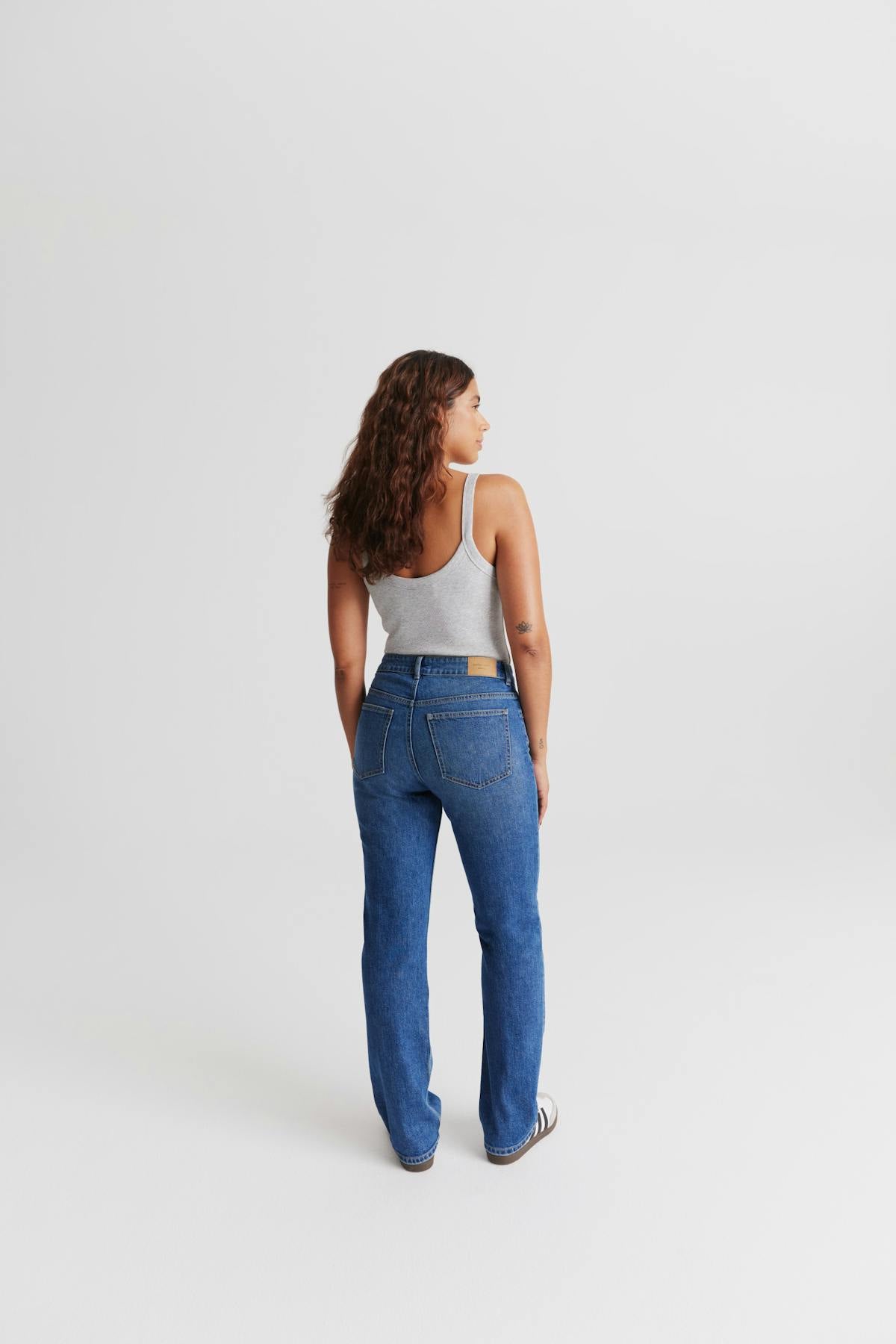 Mid straight jeans - Offblack