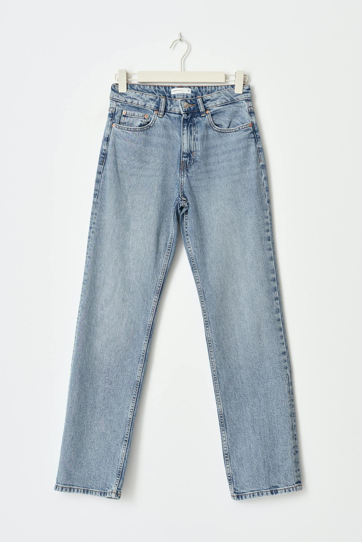 Mid straight jeans - Washed grey