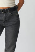 Mid straight jeans - Offblack