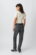 Mid straight jeans - Offblack