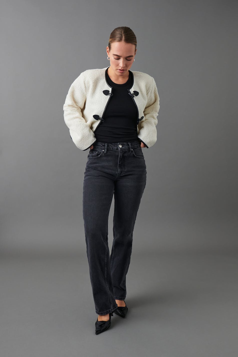 Mid straight jeans - Mid blue
