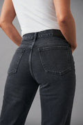 Mid straight jeans - Mid blue