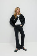 Mid straight jeans - Washed grey