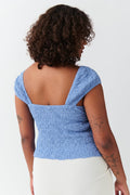 Structure button top - Cornflower blue