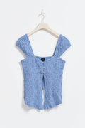 Structure button top - Cornflower blue