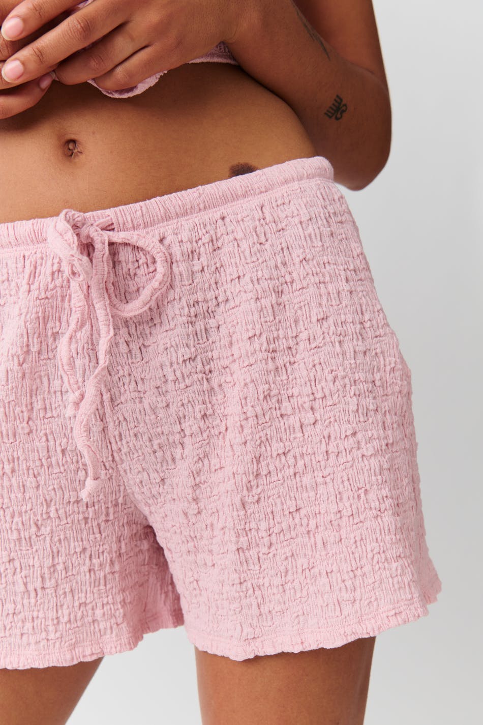 Structure shorts - Rose smoke