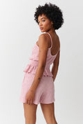 Structure shorts - Rose smoke