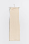 Knitted tube dress - Knit white