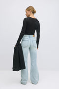Comfy wide jeans - Mid blue