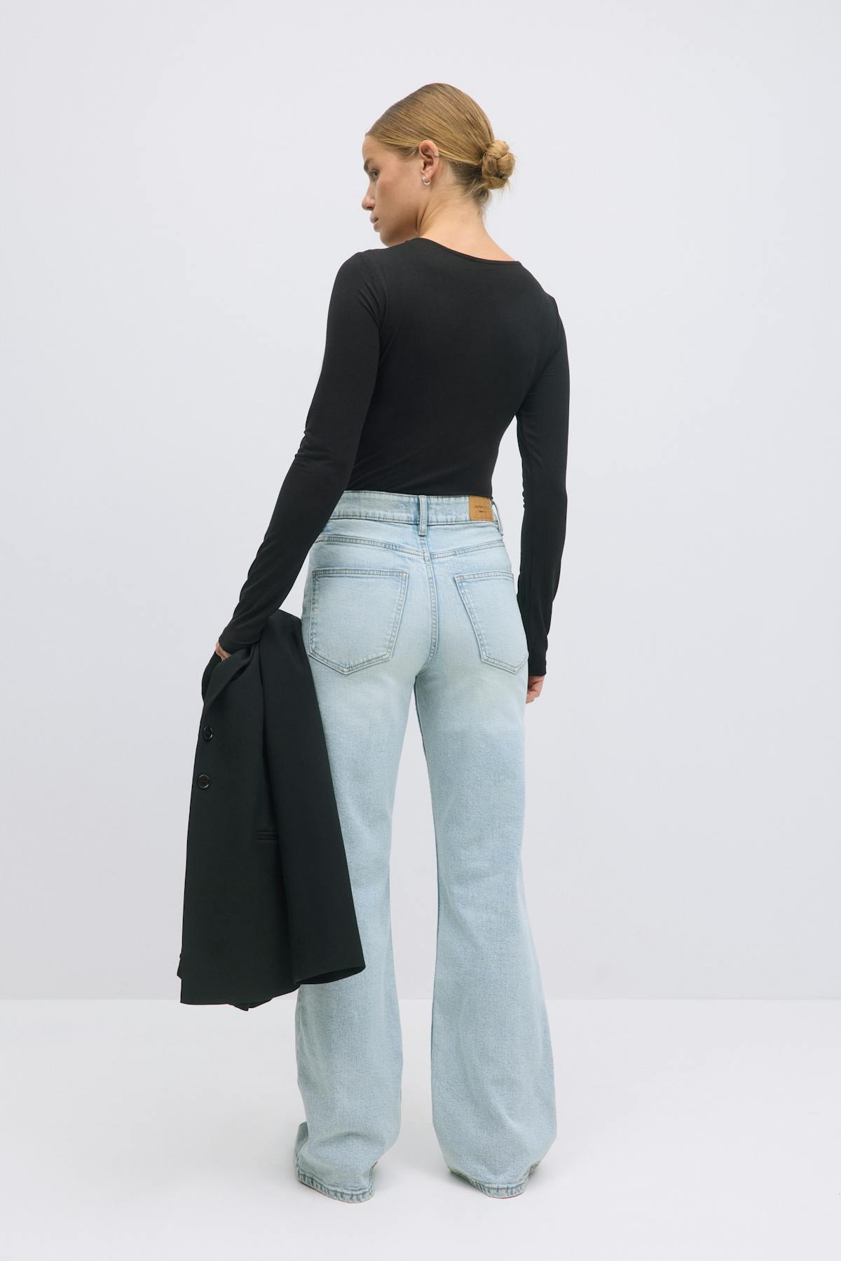 Comfy wide jeans - Mid blue