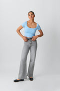Comfy wide jeans - Offblack